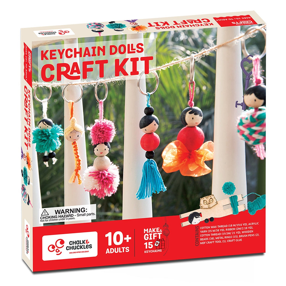 Chalk And Chuckles Keychain Dolls