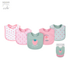 Duck Duck Goose Cvc Interlock Baby Bib, Pack Of 5, Fruity