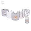 Duck Duck Goose Cvc Interlock Baby Bib, Pack Of 5, Bear