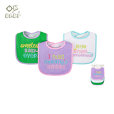 Ok Baby Terry Drooler Bib, Pack of 3, Mommy's Heart