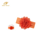 Baby Favour Floral Fancy Wide Headband - Orange