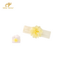 Baby Favour Floral Fancy Wide Headband - Yellow