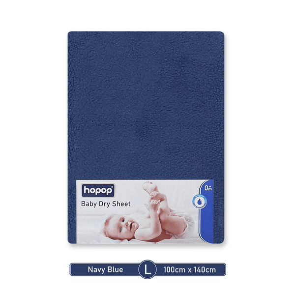 Baby Bed Protector Hopop Waterproof Quick Dry Sheet Large Blue