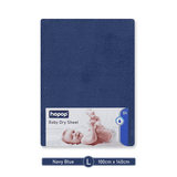 Hopop Waterproof Baby Bed Protector Quick Dry Sheet Large Navy