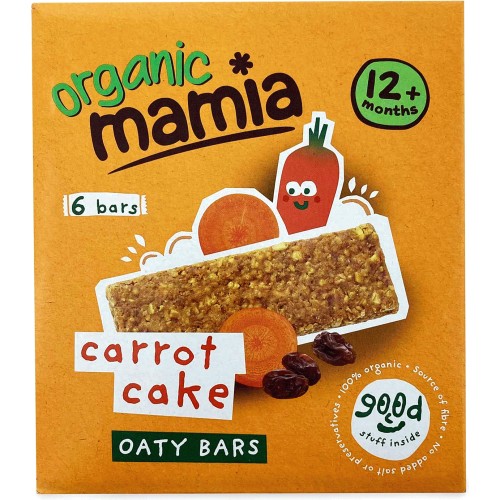 Organic Mamia Soft Oaty Bars – Carrot Cake