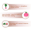Oli & Carol Ramona The Radish Natural Rubber Teether