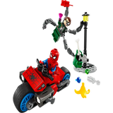 LEGO Marvel Motorcycle Chase: Spider-Man Vs. Doc Ock 6+ 77Pcs 76275