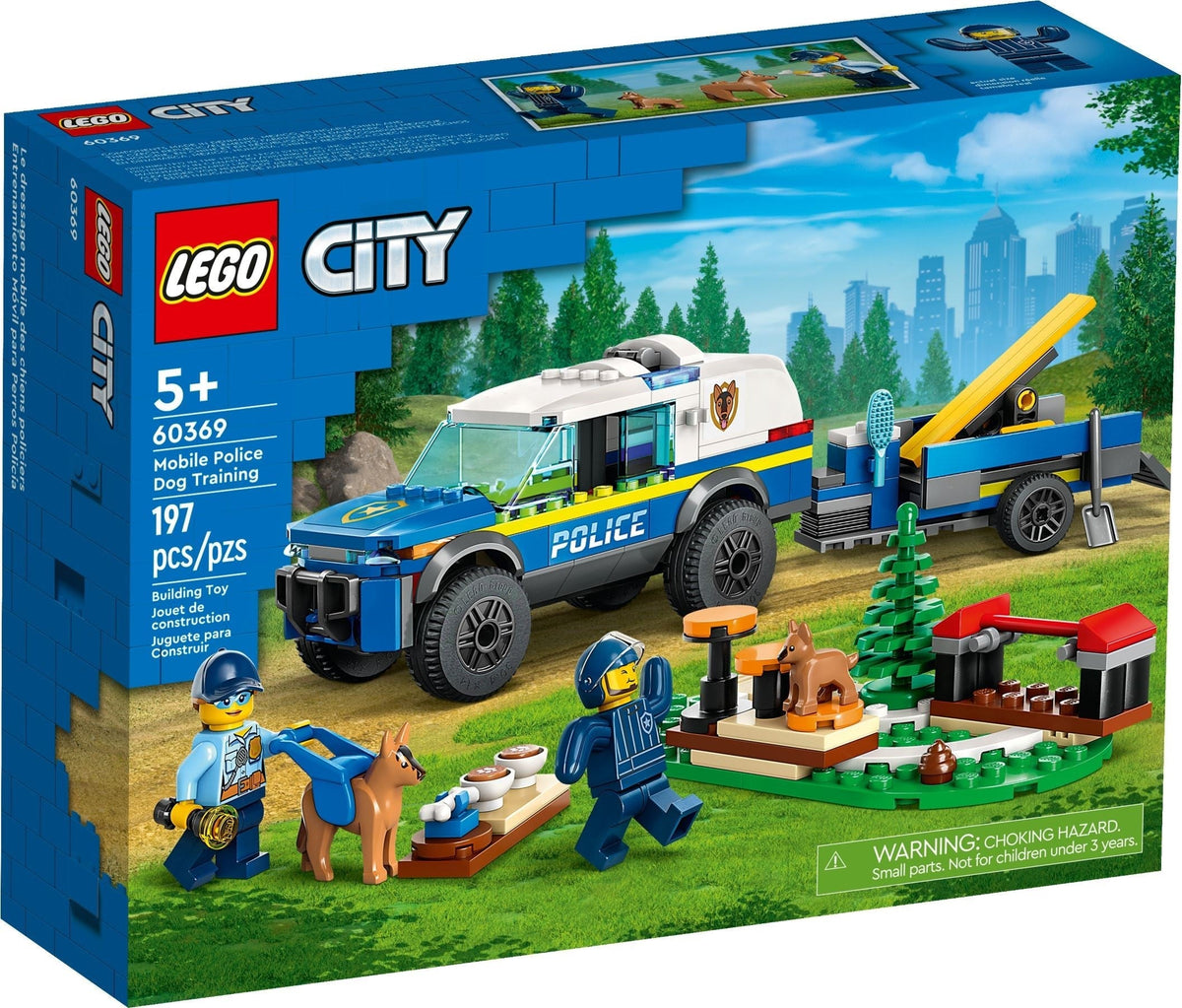 LEGO City Mobile Police Dog Training 5+ 197Pcs 60369