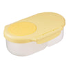 b.box Snack Box with Flexi Fruit Holder – Lemon Sherbet Yellow Grey