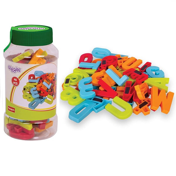 Giggles Magnetic Learning Set Letter 46-Piece – Multicolor