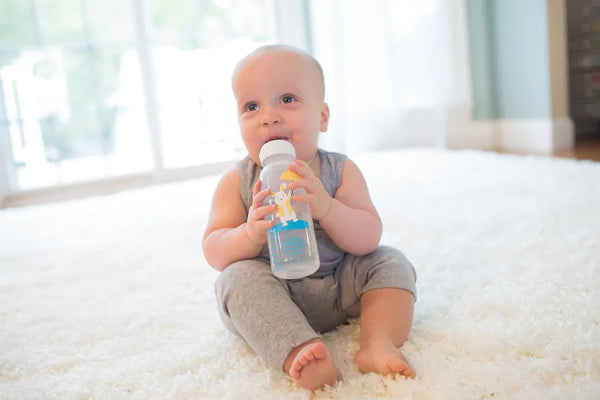 Dr. Brown’s Milestones Narrow Sippy Bottle, 8oz/250mL, 6m+ - Bunny