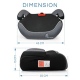 R for Rabbit Car Seat Little Jack Booster Seat - Black Grey