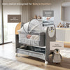 R for Rabbit Lullabies Woodsy Snowy Baby Cradle 0–18M – Grey White