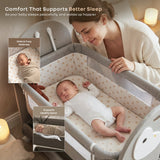 R for Rabbit Lullabies Woodsy Snowy Baby Cradle 0–18M – Grey White