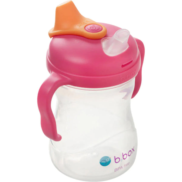 B Box Soft Spout Cup 240Ml - Raspberry Pink Orange