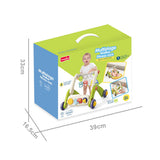VivaKids 3-in-1 Baby Walker & Activity Play Gym Multicolour