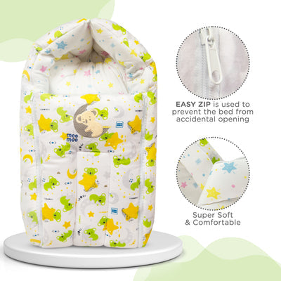 Mee Mee Baby Warm Sleeping Bag & Padded Travel Carry Nest 0M+ – Green