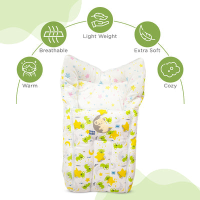 Mee Mee Baby Warm Sleeping Bag & Padded Travel Carry Nest 0M+ – Green