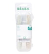 Béaba 1st Stage Silicone Spoons Pack of 2 with Carry Box 4M+ – Clay