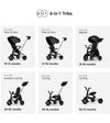 QPlay Nova Niello 6-in-1 Foldable Trike 10-72 Months Black