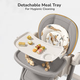 R For Rabbit Marshmallow Smart High Chair For Kids 2-in-1 Abstract Grey