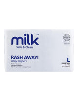 MILK Flexi Tape Size L 36 Pcs × 4 Packs 9–17 kg – White