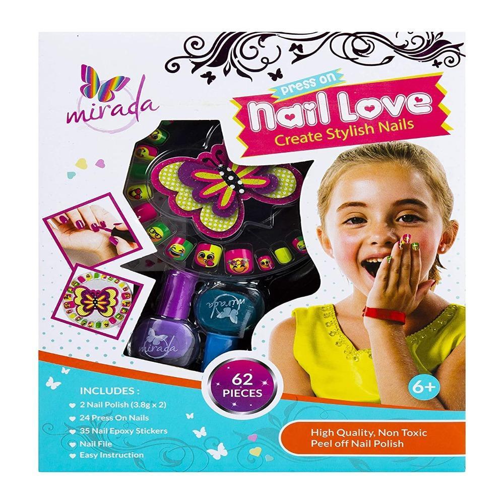 Mirada Press On Nails - Love For Kids
