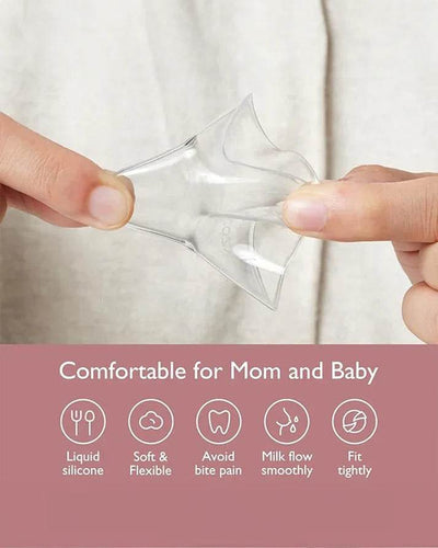 Momcozy Breastfeeding Access Nipple Shields 17mm – Clear