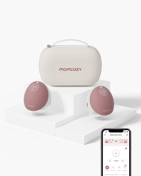 Breast Pump Momcozy Mobile Flow™ Hands-Free Breast Pump M9 Double Pump – Rose