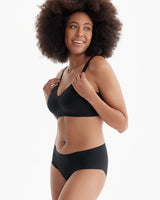 Momcozy Maternity Nursing Bra- YN21 (Black) - 2 Extra Large