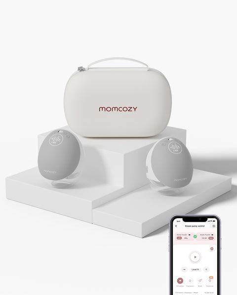 Breast Pump Momcozy Mobile Flow™ Hands-Free Breast Pump M9 Double Pump – Quill Grey