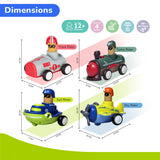 R For Rabbit Orapple Rider BPA-Free Set of 4 Push Toy Multi 2 12M+