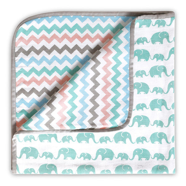 Masilo Organic Muslin Blanket - Elephant