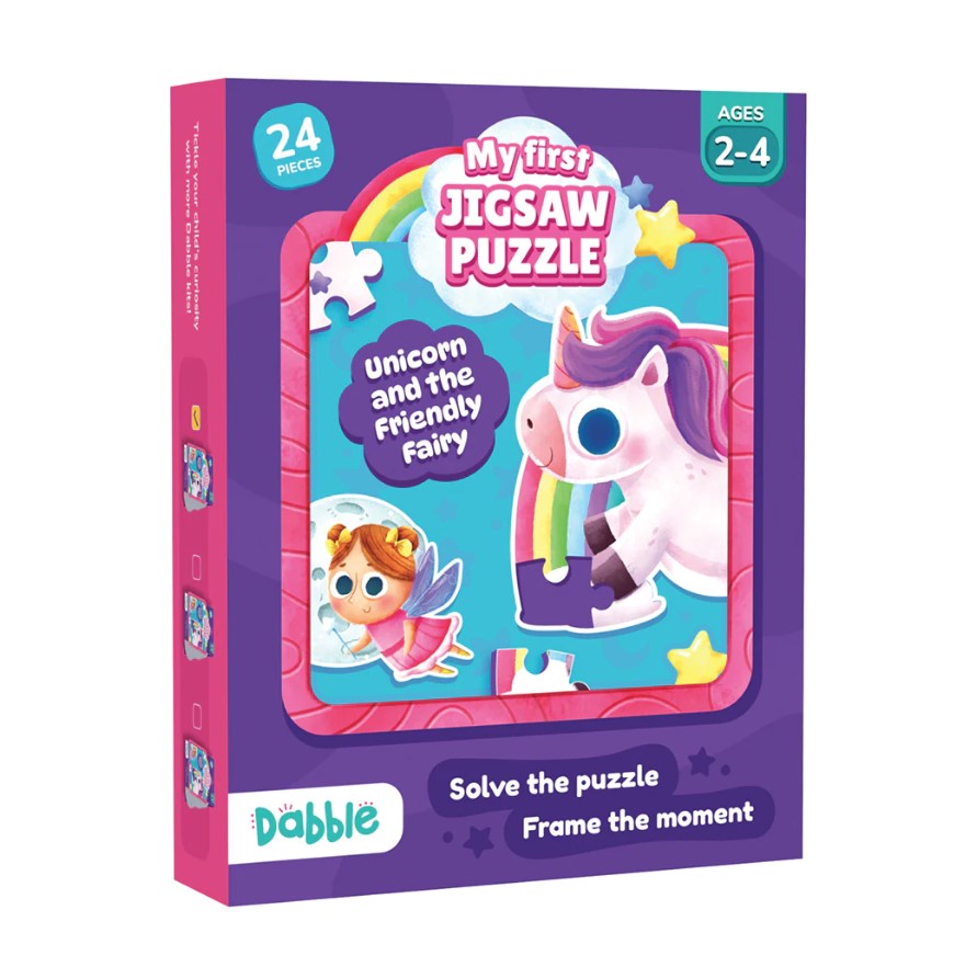LoveDabble My First Jigsaw Puzzle Unicorn & The Friendly Fairy 2-4 Years Multicolor