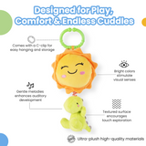Nuluv Playtime Dino Musical Soft Toy 22 cm Yellow