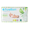 PureBorn Organic Bamboo Diapers Assorted Print Size 1 34 Count (Upto 5 Kg)
