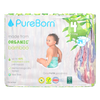 PureBorn Organic Bambo Cloud pattern 4 (7-12kg), 24 pieces