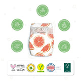 PureBorn Organic Bamboo Diapers Assorted Print Size 2 64 Count (3-6 Kg)