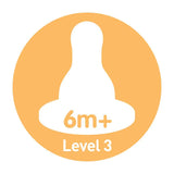 Dr. Brown’s Natural Flow Narrow Level 3 Nipple 2-Pack 6m+ Clear