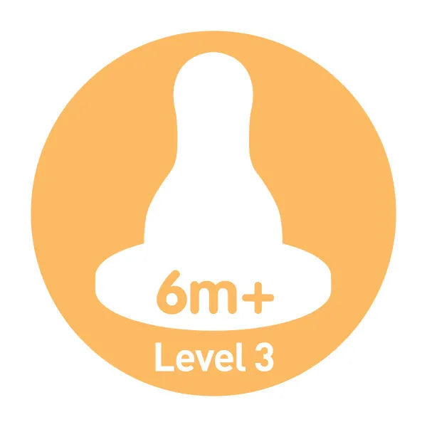 Dr. Brown’s Natural Flow Narrow Level 3 Nipple 2-Pack 6m+ Clear