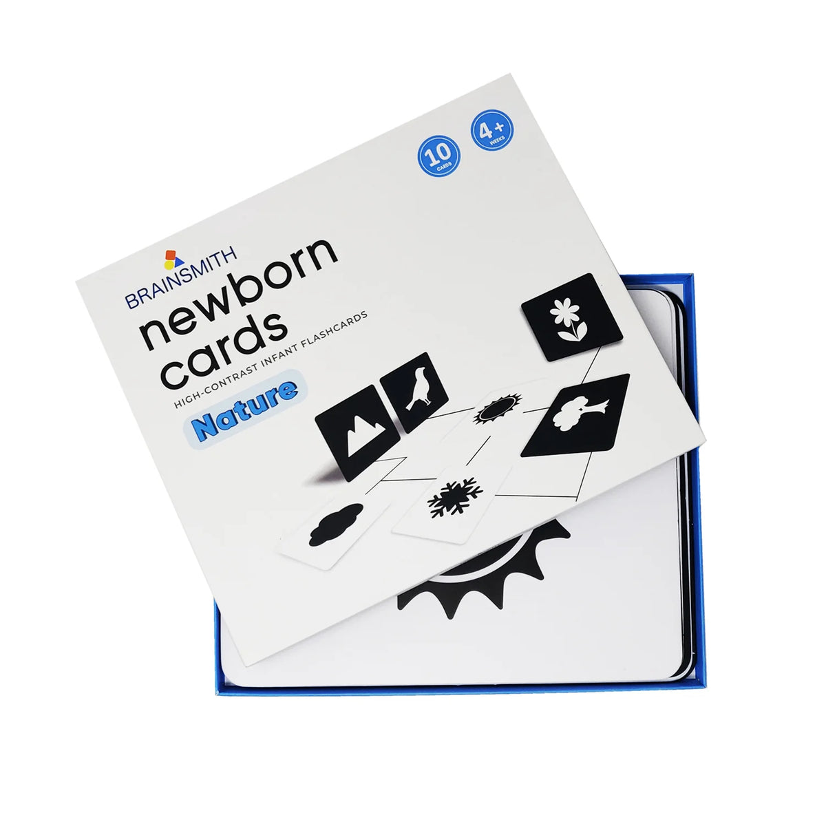 Brainsmith Nature Newborn High Contrast Flash Cards Set of 10 Cards 26 × 22 cm Black & White