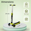 R for Rabbit Road Runner Stellar LED Scooter with Bluetooth Music 3Y+ Neon Black
