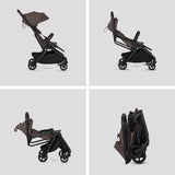 Silver Cross Nia Compact Travel Stroller Birth to 22 kg Chocolate