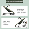 R For Rabbit Rock N Nap Bliss Sleeper & Rocker - Olive Green