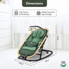 R For Rabbit Rock N Nap Bliss Sleeper & Rocker - Olive Green