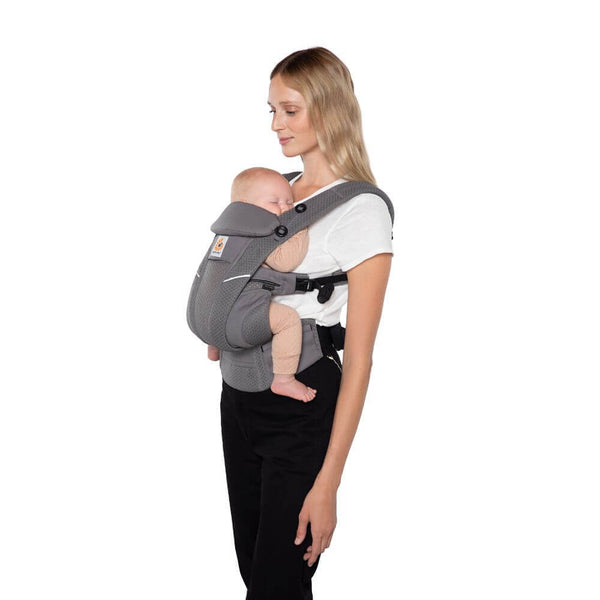 Ergobaby Carrier Omni Breeze Baby SoftFlex Mesh - Graphite Grey