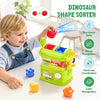 Open Ended Dino Feeder - Montessori Sensory Shape Sorter 12 Months+
