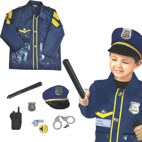 Open Ended Premium Costume Role PlaySet - Policemen 3 -7 Years