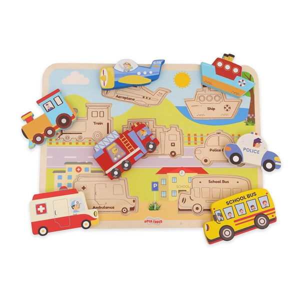 Open Ended Chunky Puzzle - Vehicles