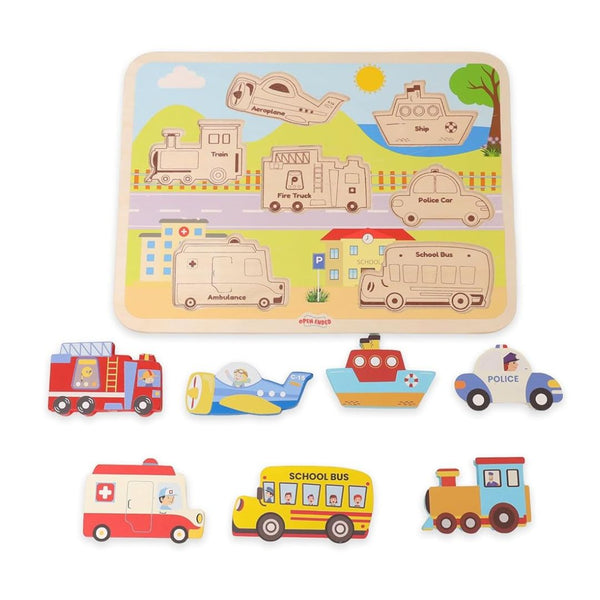Open Ended Chunky Puzzle - Vehicles